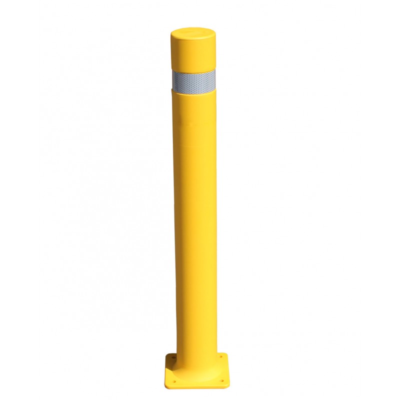 bolardo flexible con placa amarilla bolardo flexible con placa amarilla