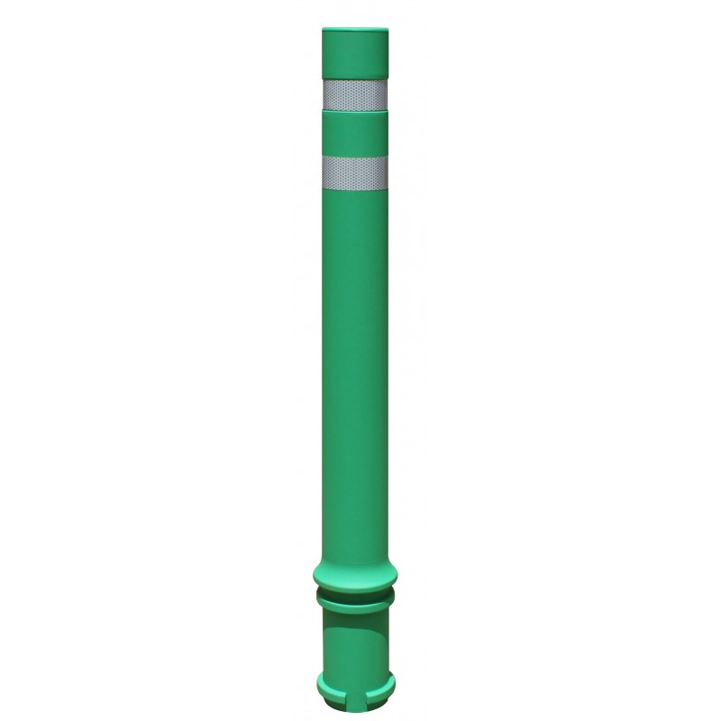 Bolardo flexible A-Pal verde con 2 cintas reflectantes Bolardo flexible A-Pal verde con 2 cintas reflectantes