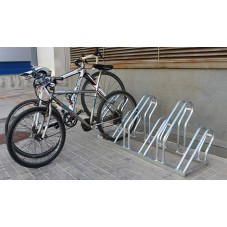 Aparcabicicletas de acero galvanizado para aparcar 6 bicicletas