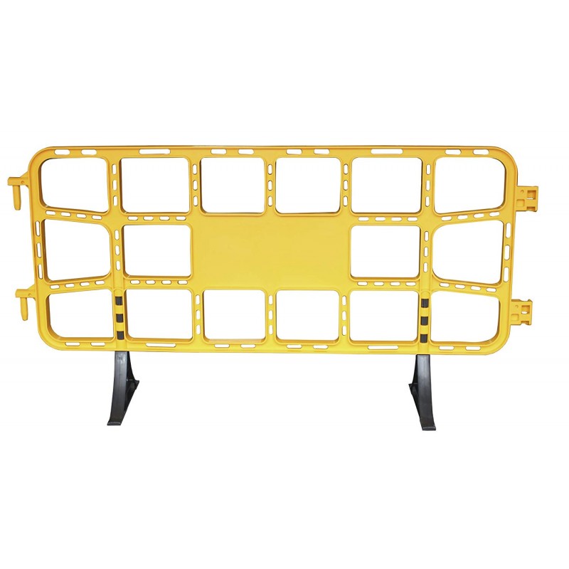 valla de plástico contención peatonal obra de 2 m amarilla