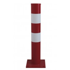 Pilona bolardo helmet rojo y blanco