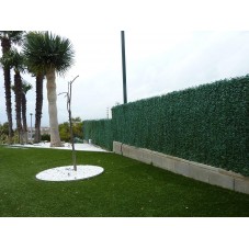 seto artificial verde 3x1 m instalado