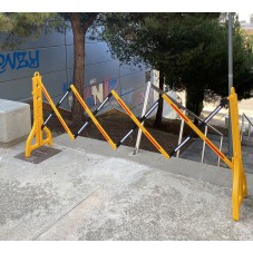 valla plastico polipropileno instalada
