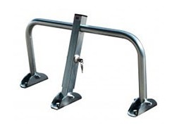 Pilonas / bolardos / barreras abatibles manuales fabricadas en hierro ideales para para reservar plazas de parking